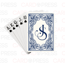 Monogram Blue Filigree