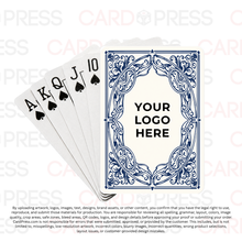 Monogram Blue Filigree