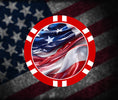 Load image into Gallery viewer, American Patriot Custom Poker Chip 
