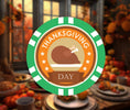 Load image into Gallery viewer, Thanksgiving Poker Chip
