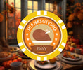 Load image into Gallery viewer, Thanksgiving Poker Chip
