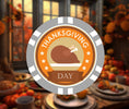 Load image into Gallery viewer, Thanksgiving Poker Chip
