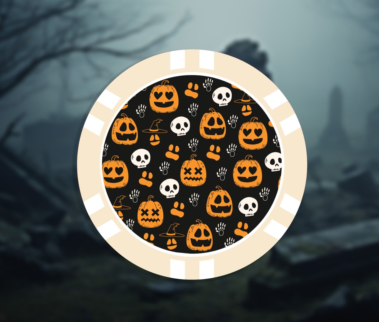 Halloween Poker Chip