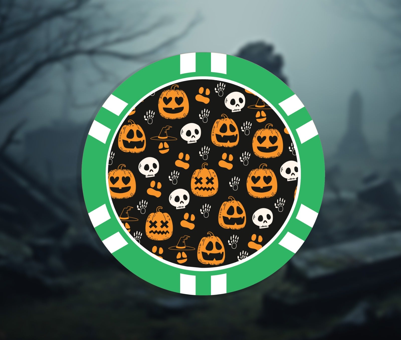 Halloween Poker Chip