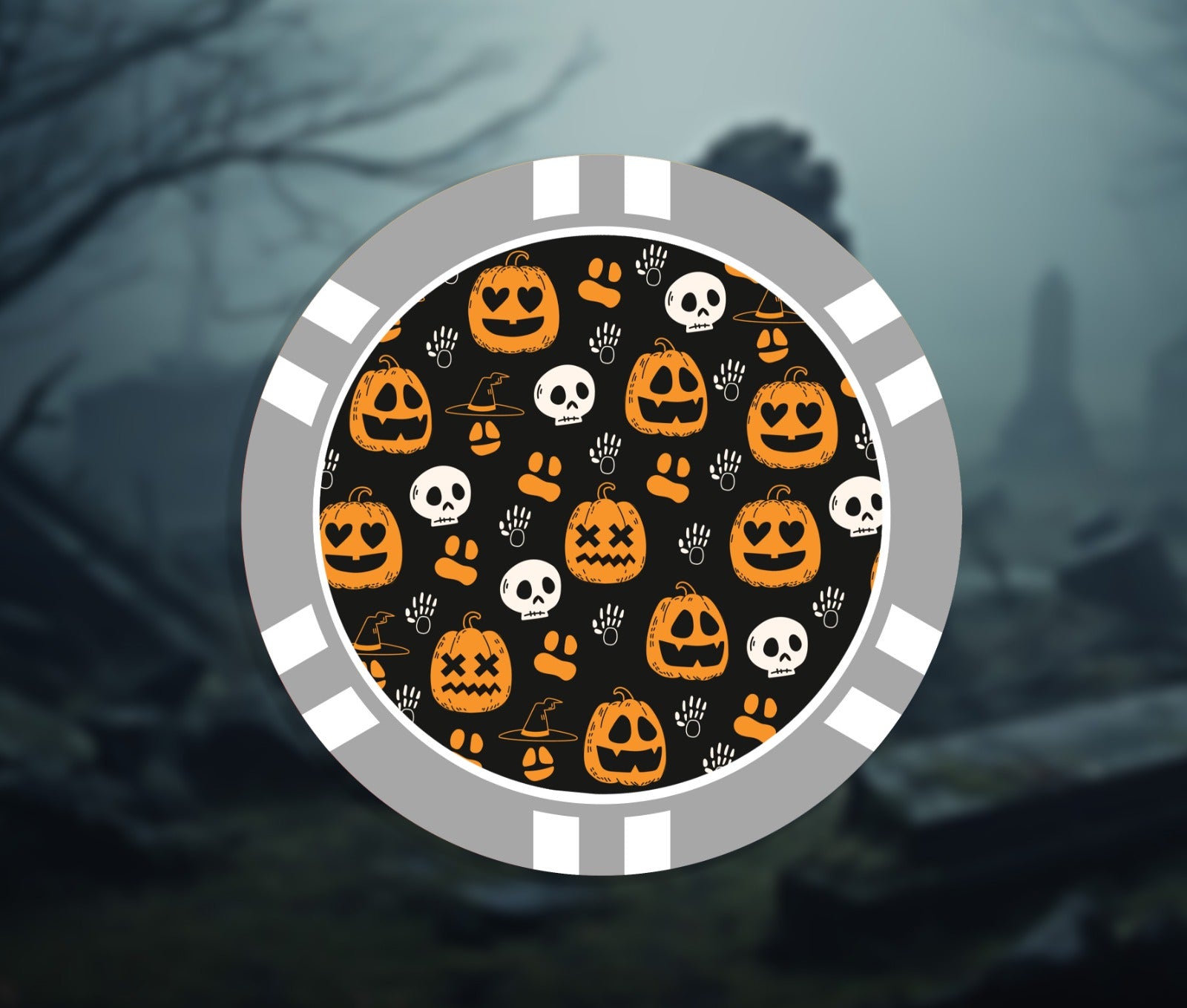 Halloween Poker Chip