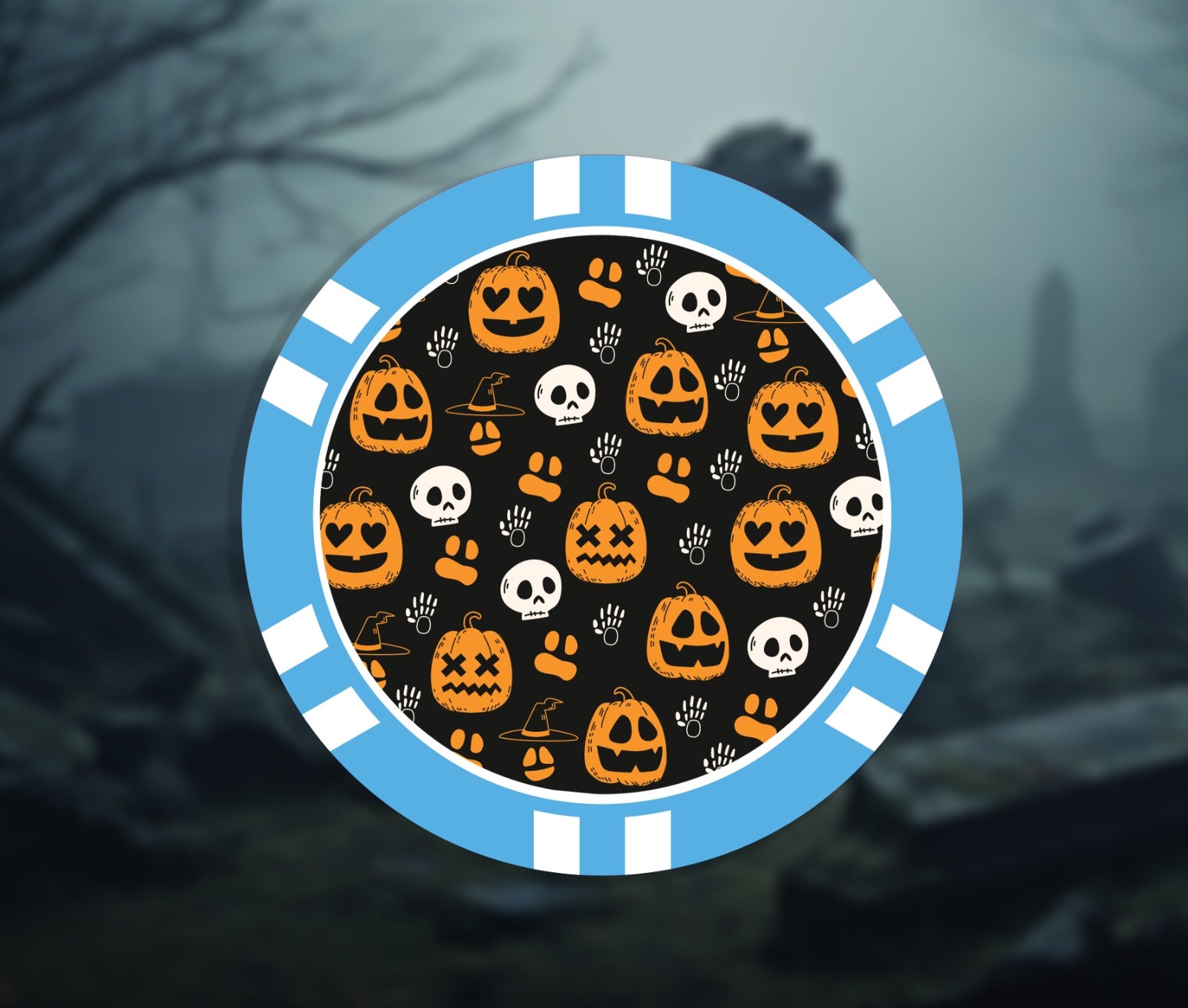 Halloween Poker Chip