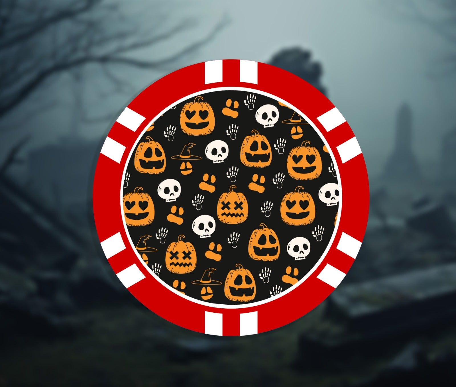 Halloween Poker Chip