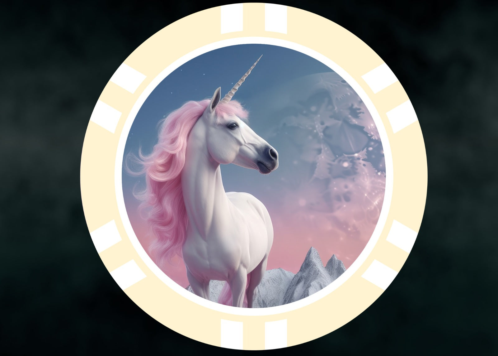 Unicorn Poker Chip