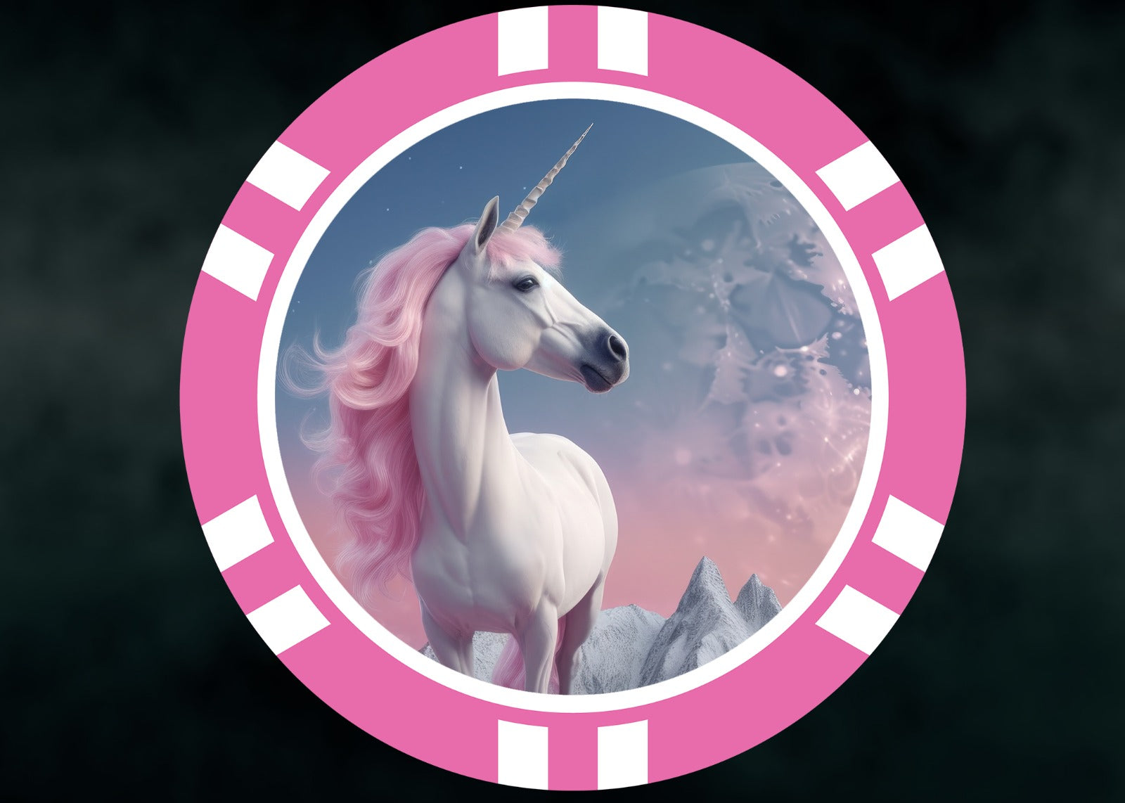 Unicorn Poker Chip